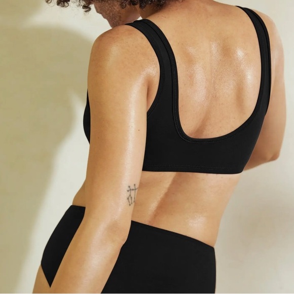 NEW MATE the Label Organic Bralette Black NWT - Picture 2 of 4